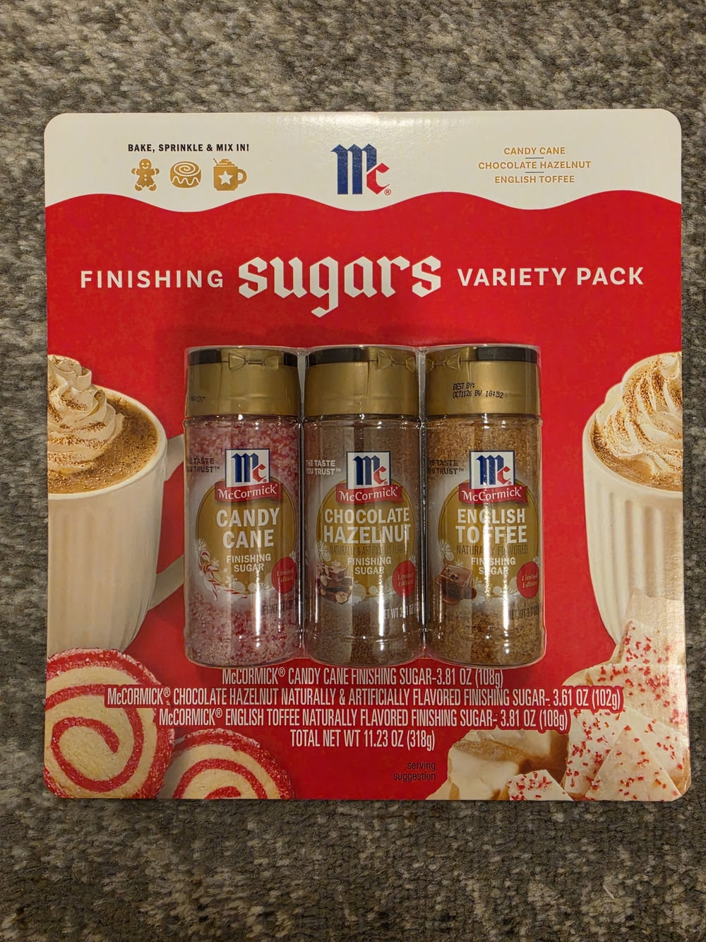 McCormick Finishing Sugars Variety Pack - New Sealed